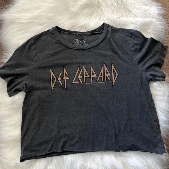 The Vinyl Icons Tops - Cropped Band Tee